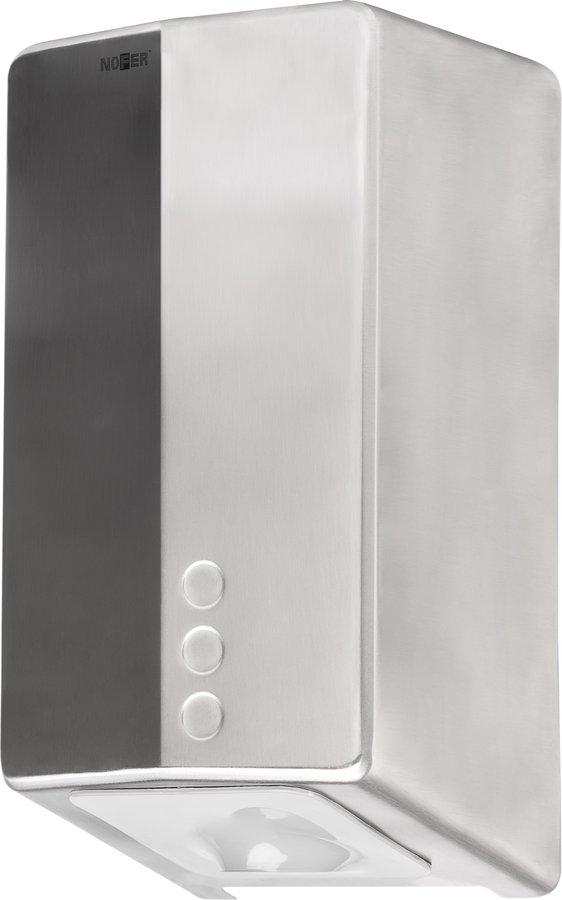 Levně NOFER FUGA EVO bezdotykový elektrický osoušeč rukou 220-240V, 800W, 164x327x151mm, laser senzor, nerez mat