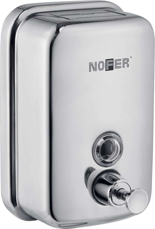 Levně NOFER Dávkovač mýdla 600ml, nerez lesk