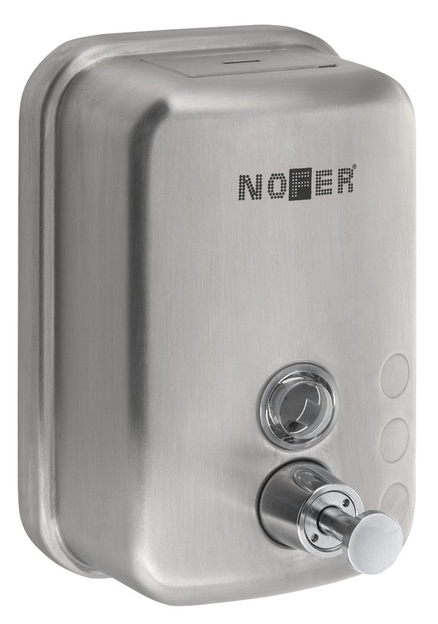 Levně NOFER Dávkovač mýdla 600ml, nerez mat