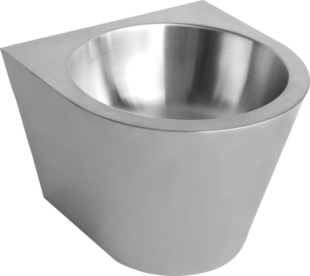 Levně NOFER Závěsné umyvadlo bez otvoru pro baterii 360x270x360 mm, nerez mat