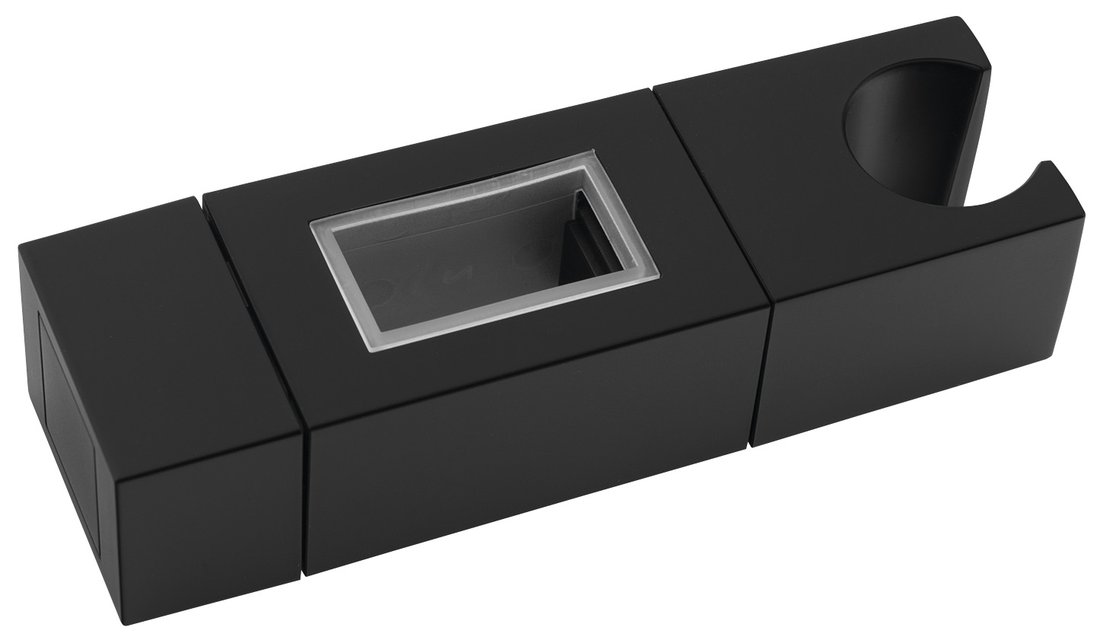 Sapho Držák pro sprchovou tyč 30x15mm, ABS/černá mat