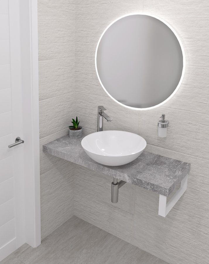Sapho AVICE deska pod umyvadlo 160x36cm, tl.5cm, cement