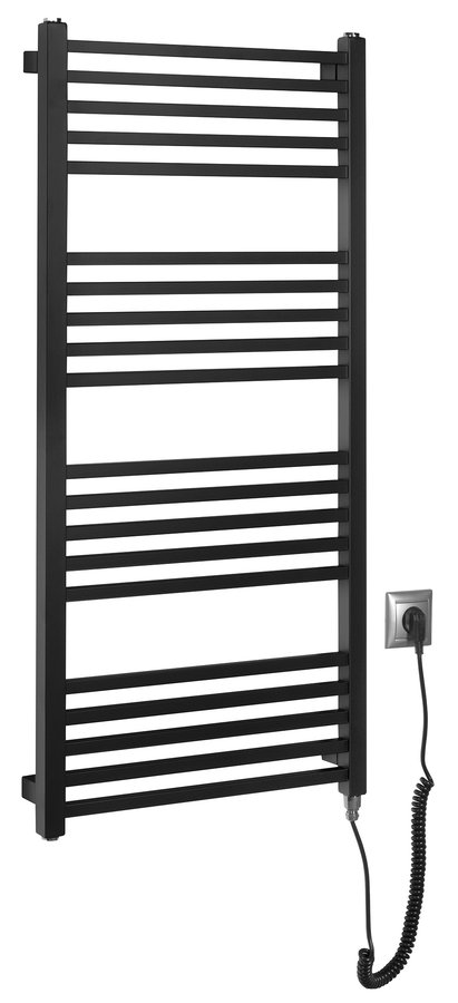 Sapho METRO-E elektrické otopné těleso rovné 500x1060mm; 400 W; černá mat