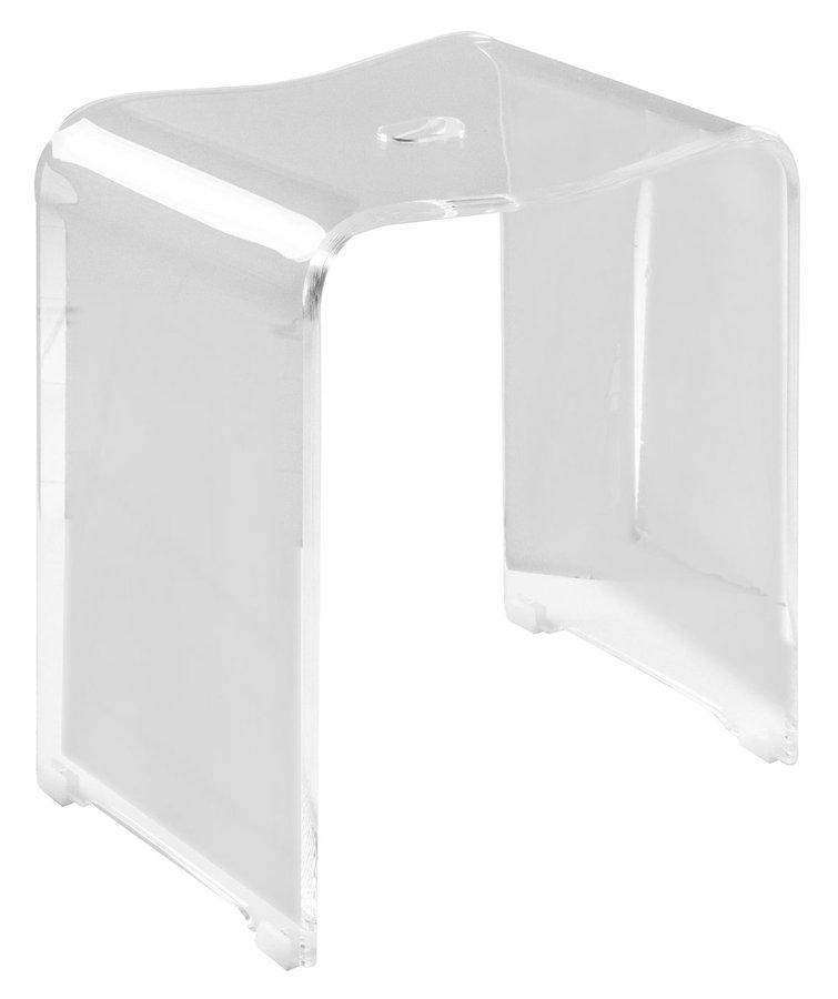 Levně Ridder TRENDY koupelnová stolička 40x48x27,5cm, čirá