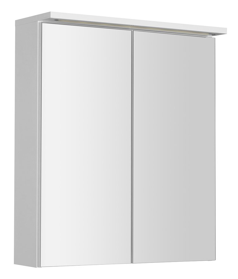 Levně Aqualine KAWA STRIP galerka s LED osvětlením 60x70x22cm, bílá
