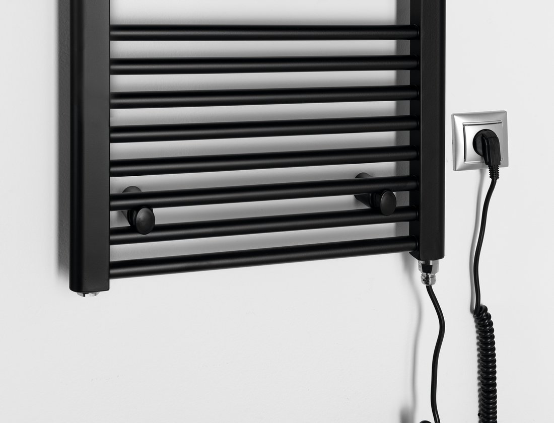 Aqualine DIRECT-E elektrické otopné těleso rovné 450x960 mm; 300 W; černá