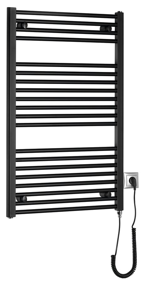 Aqualine DIRECT-E elektrické otopné těleso rovné 600x960 mm; 400 W; černá