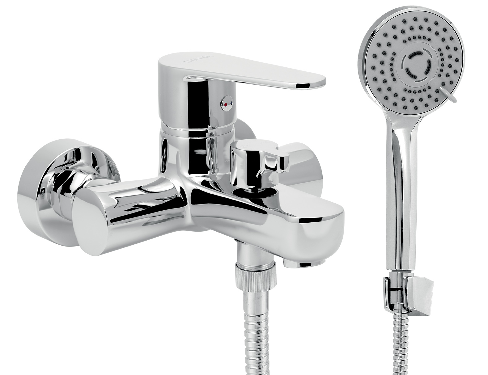 Novaservis Vanová nástěnná baterie Titania Fresh ECO, 100 mm, chrom