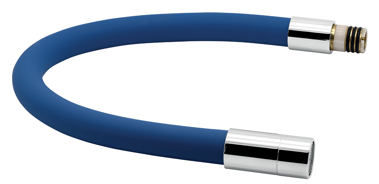 Novaservis Elastické rameno k baterii 70710, modrá-chrom