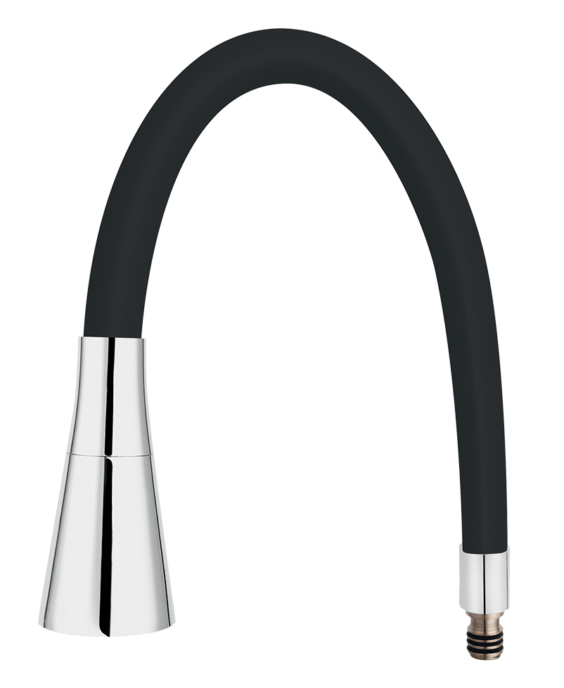 Novaservis Elastické rameno k baterii 70720, černá-chrom