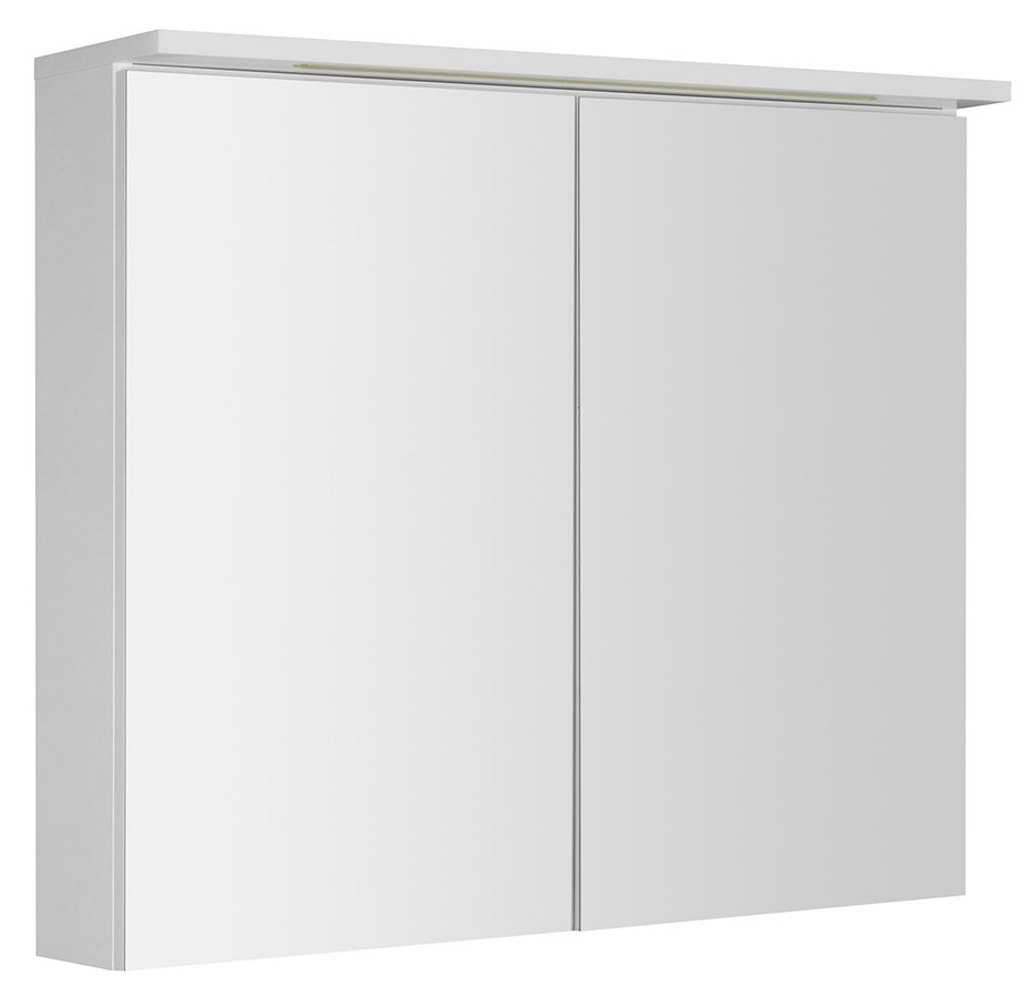 Levně Aqualine KAWA STRIP galerka s LED osvětlením 80x70x22cm, bílá