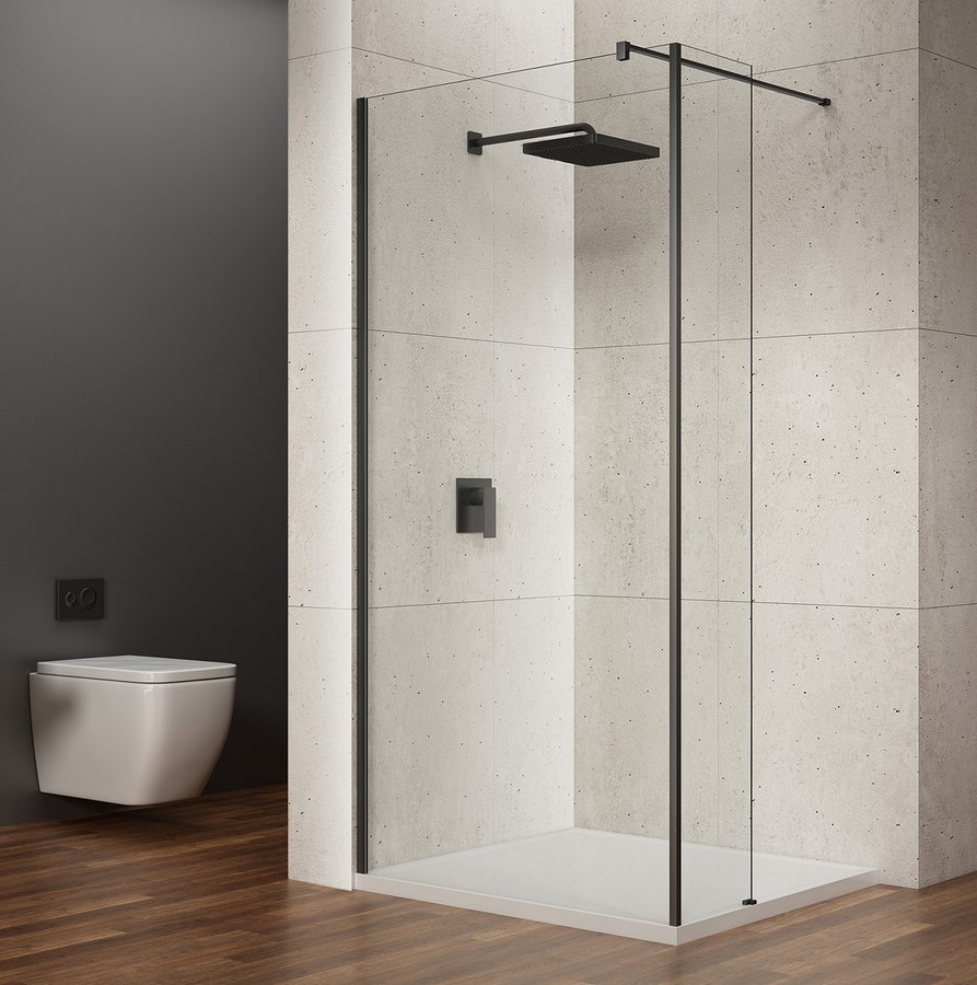 Gelco VARIO přídavný panel 350mm; čiré sklo; černá