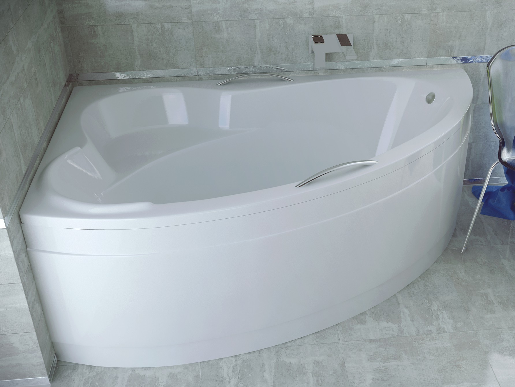 Levně BESCO Olsen Spa ADA VANADA140P - Asymetrická vana ADA