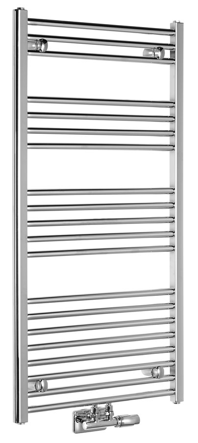 Aqualine ALYA otopné těleso rovné 600x1188mm; středové připojení; chrom