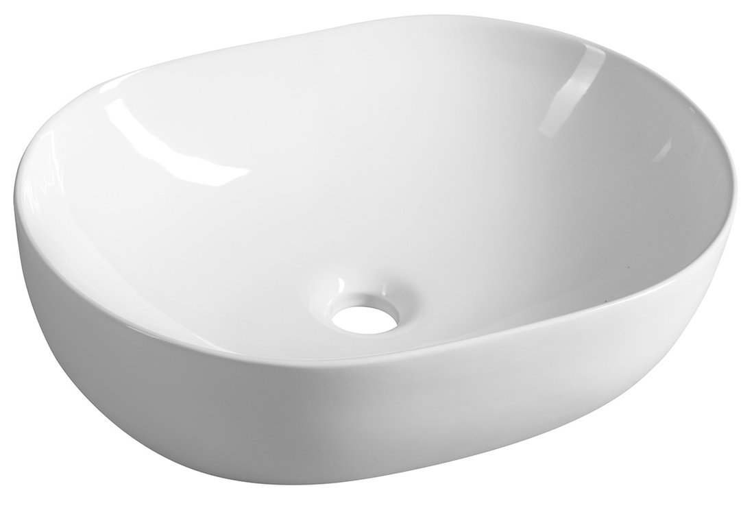 Aqualine Keramické umyvadlo na desku 49x36cm; bílá