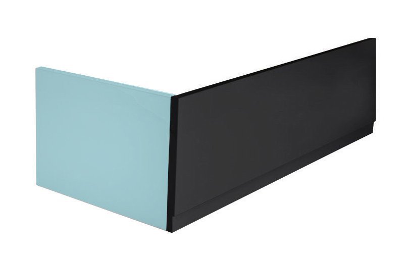 Levně Polysan PLAIN panel čelní 160x59cm; černá mat; pravý