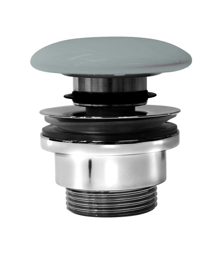 Levně GSI umyvadlová výpust 5/4“, click-clack, keramická zátka, 5-65mm, ghiaccio mat