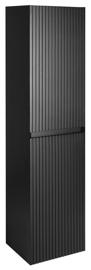 Levně Sapho FILENA vysoká skříňka 35x140x30cm, černá mat strip