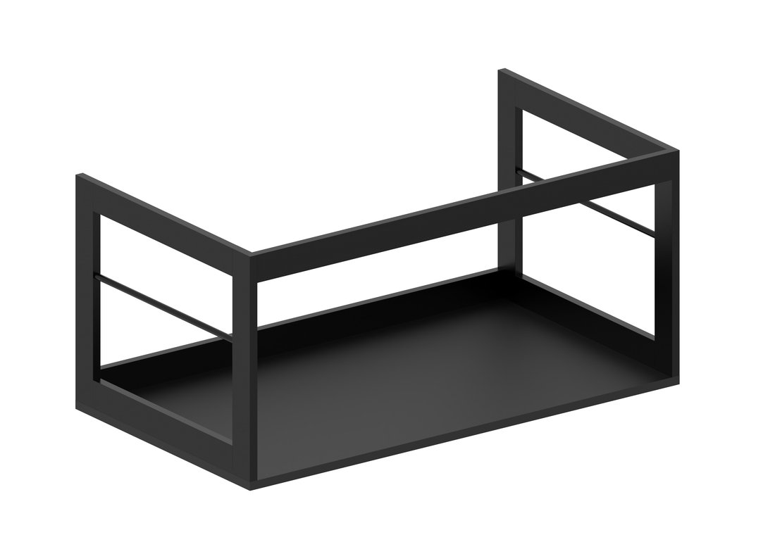 Levně GSI PURA konstrukce pod umyvadlo 82x46cm, černá mat