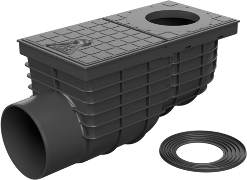 Levně Chuděj Lapač střešních splavenin boční D110; Standard KV110BST (Gajgr; Geiger) černý