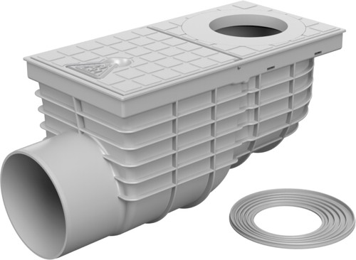 Levně Chuděj Lapač střešních splavenin boční D110; Standard KV110BSTS (Gajgr; Geiger) šedý