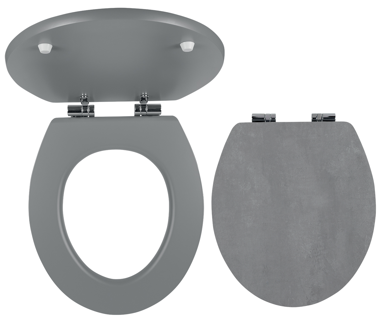 Novaservis MDF sedátko s potiskem TMAVÝ BETON; kovové panty soft close  (WC/SOFTSTONE2)