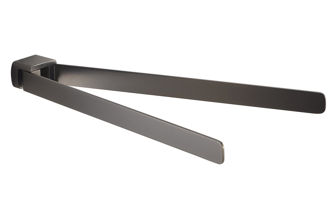 Gedy PIRENEI dvojitý držák ručníků otočný 350mm, gun metal