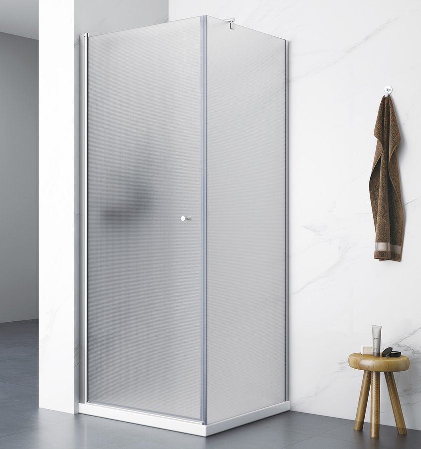 Aqualine PILOT čtvercový sprchový kout 700x700 mm; sklo Brick