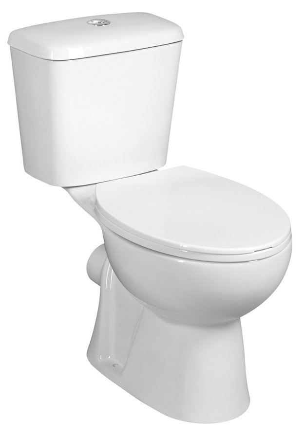 Levně Aqualine JOSE WC kombi, dvojtlačítko 3/6l, zadní odpad, bílá