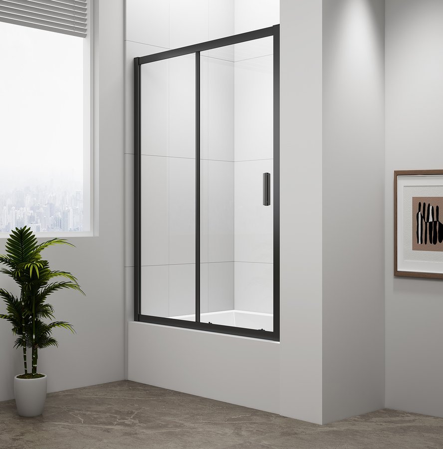 Levně Polysan DEEP BLACK sprchové dveře 1100x1650mm, čiré sklo