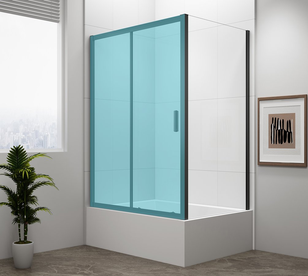 Levně Polysan DEEP BLACK boční stěna 750x1650mm, čiré sklo