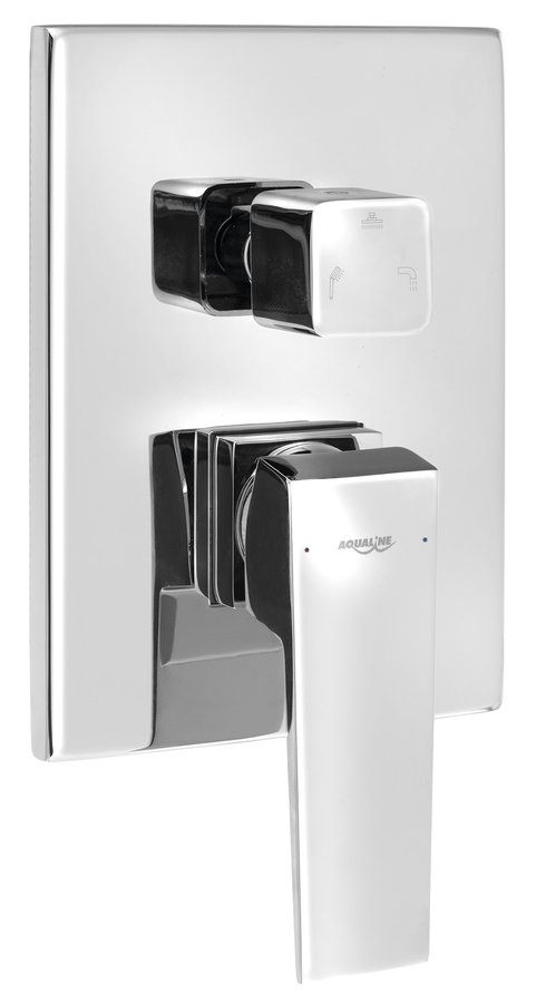 Levně Aqualine RITMO podomítková sprchová baterie, box, 3 výstupy, chrom