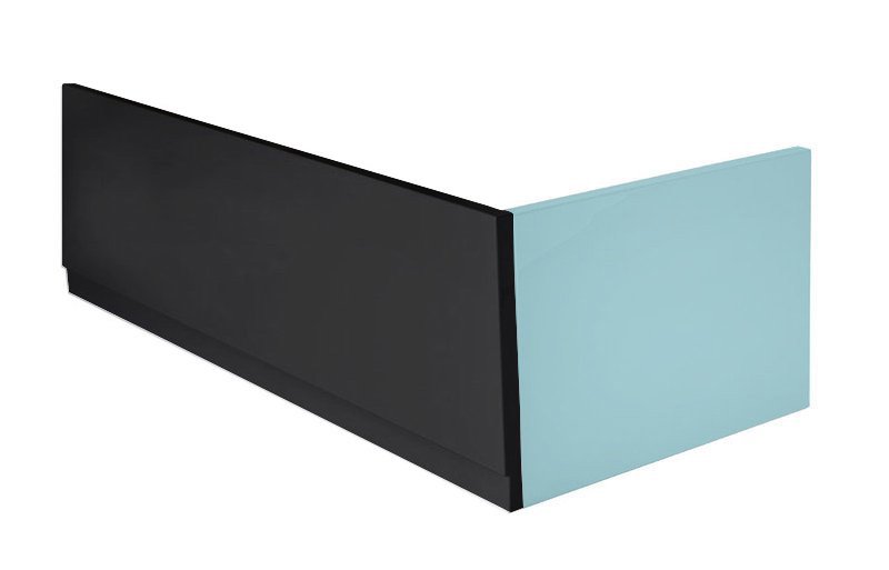 Levně Polysan PLAIN panel čelní 150x59cm; černá mat; levý