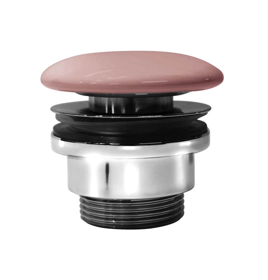GSI umyvadlová výpust 5/4“, neuzavíratelná, keramická zátka, 5-65mm, blush mat