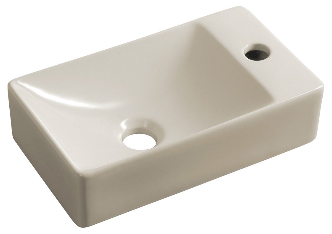 Levně Sapho MARGITHA keramické umývátko 38x22cm, otvor pro baterii vpravo, ivory