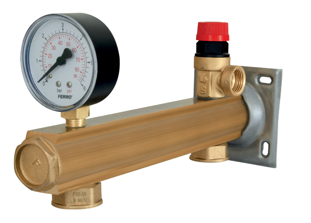 Levně Novaservis Bezpečnostní skupina pro pitnou vodu, délka 271 mm, vstupy 2 x 3/4", 6 BAR