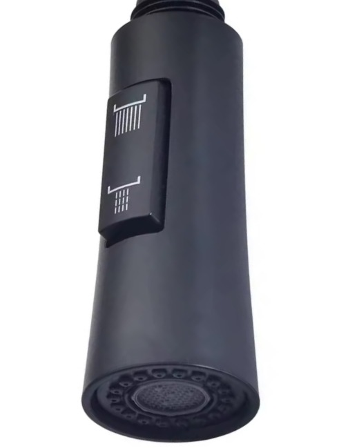 Eco produkty Jessy náhradní dřezová výsuvná sprcha ke kuchyňské baterii s přepínáním proudu, černá