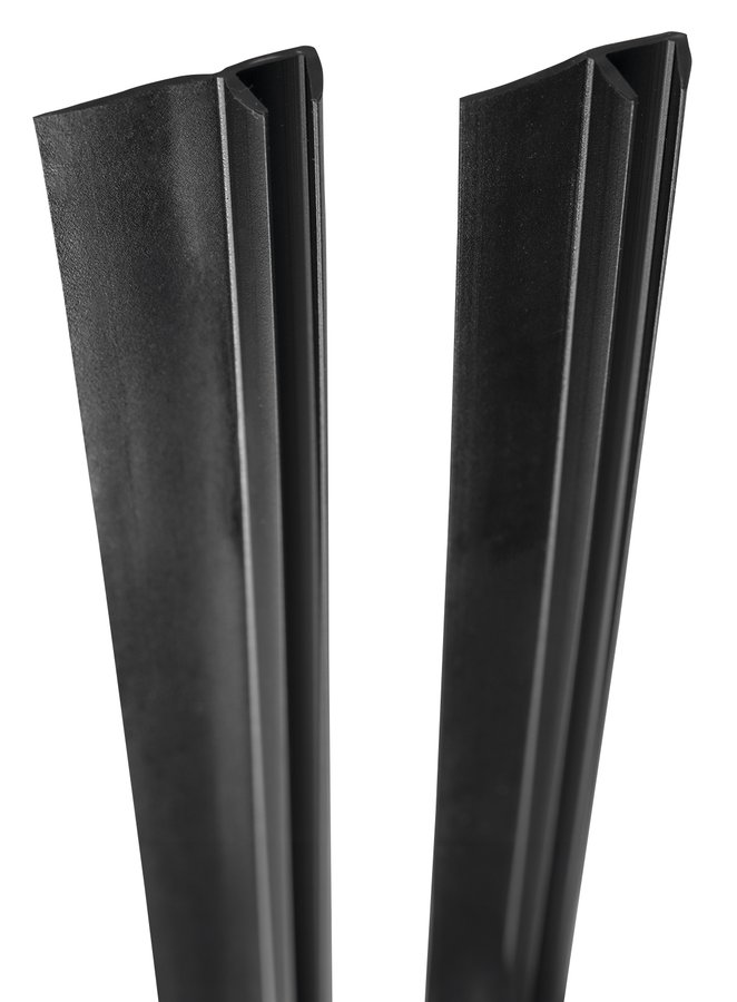 Levně Polysan Set svislých těsnění pro sklo 5/5mm, 2000mm, černá (2ks)