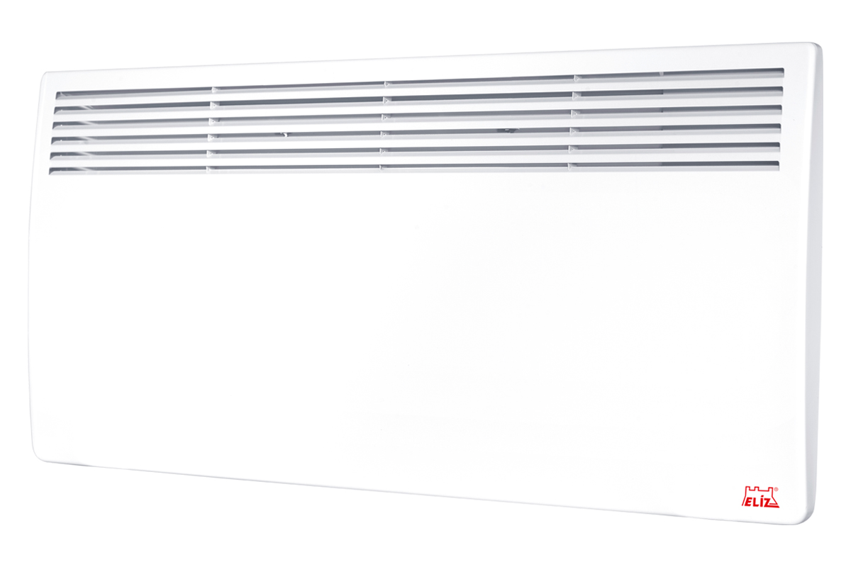 Elíz ECW 240 WIFI (2400W) Elektrický nástěnný konvektor s WIFI; příkon 1200/2400 W; elektronické ovládání; týdenní časovač; 24 hodin. časovač; LED displej; dětská pojistka; automatické vypnutí při přehřátí nebo pádu ze zdi; nožičky v balení.