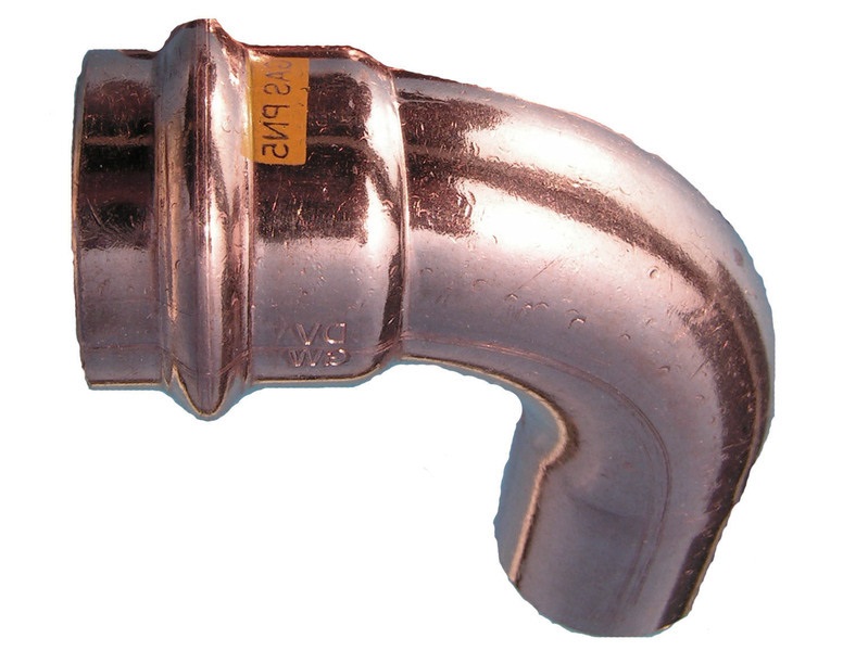 Levně Press měděný oblouk lisovací 42/90 MF - lisovací koleno 42 mm/90° MF pro vodu; topení a plyn
