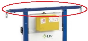 Levně Liv-Fluidmaster Náhradní vzpěra k modulu Liv pro montáž do bytových jader (rozpěra do bočních stěn)
