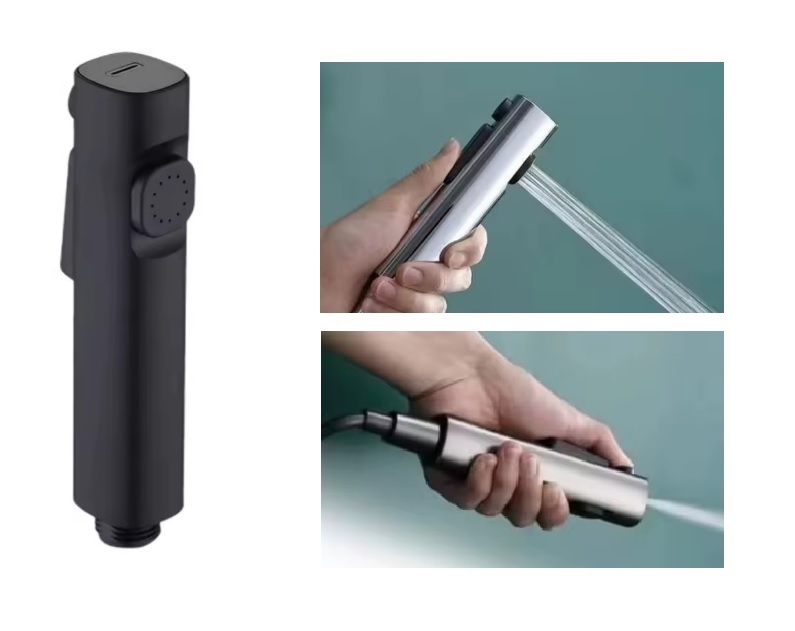 Eco produkty Laser bidetová sprška dvoufunkční - s bočním sprchováním a přímou tryskou, černá