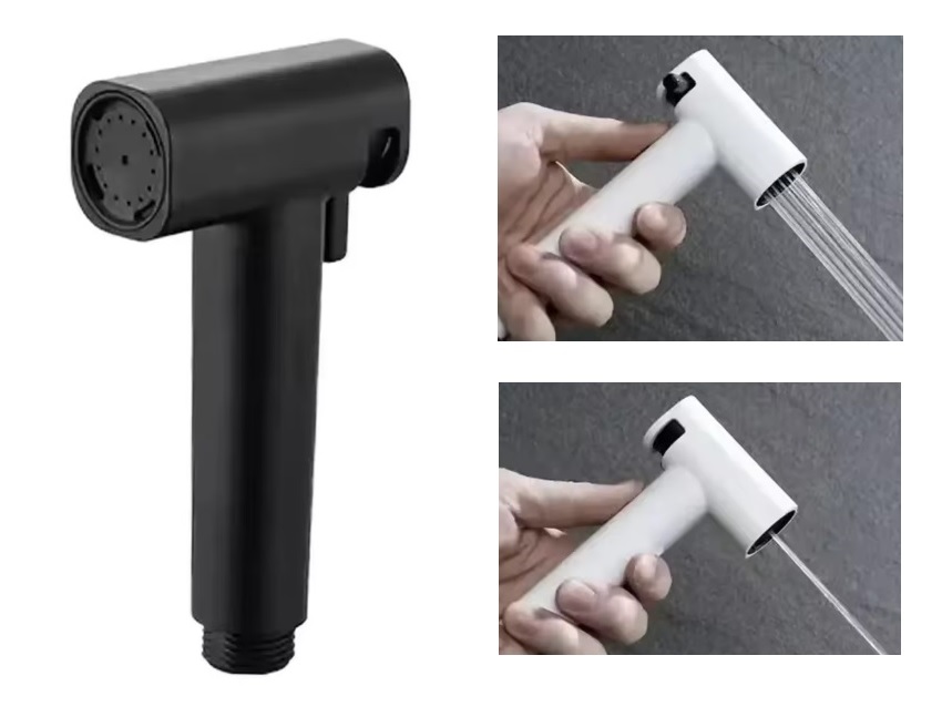 Eco produkty Sting bidetová sprška dvoufunkční se stopkou - klasický proud bideta a tenký soustředěný proud, černá