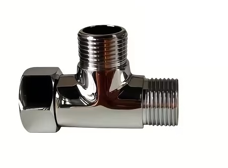 Eco produkty T-kus 3/8" s jednou otočnou maticí - T adaptér s maticí 3/8" x 3/8" x 3/8" povrch lesklý chrom