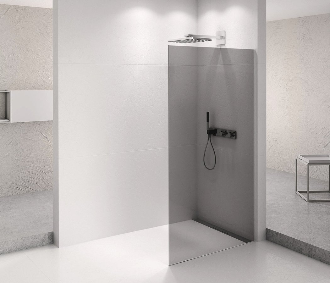 Levně Polysan ARCHITEX CHROM sprchová zástěna 962mm, kouřové sklo