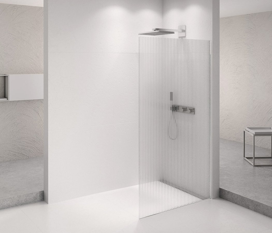 Levně Polysan ARCHITEX CHROM sprchová zástěna 1462mm, sklo Flute