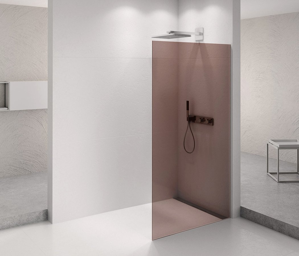 Levně Polysan ARCHITEX CHROM sprchová zástěna 1162mm, sklo Marron