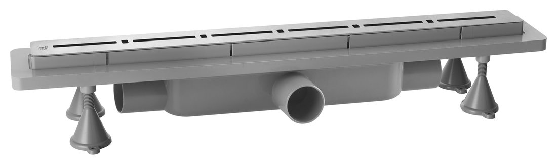 Levně Omp Tea RENOVA ECO LINE podlahový žlab s nerezovým roštem, L-840, DN40