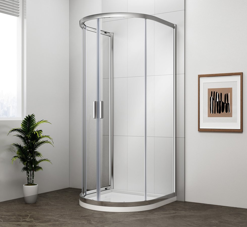 Levně Polysan EASY půlkruhová sprchová zástěna 1000x1000mm