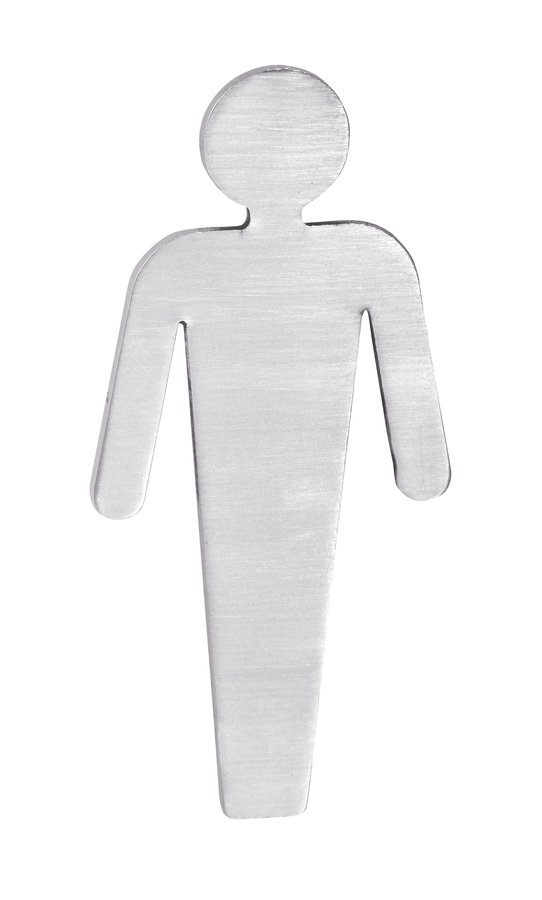 Levně Sapho Cedule WC páni, 80x35x2mm, nerez mat